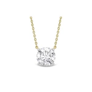Floating Diamond Solitaire Necklace 2.00ct H/SI in 9K Yellow Gold