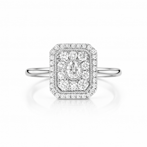 18k White Gold Diamond Ring