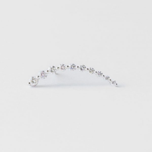 18k White Gold Diamond Earrings