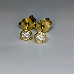 Solitaire Diamond Earrings