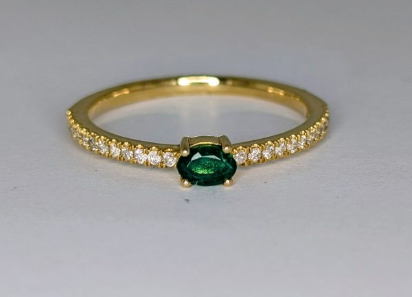 Emerald and Diamond Ring