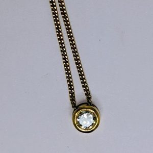 Solitaire diamond Pendant Necklace