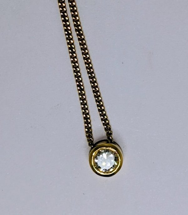 Solitaire diamond Pendant Necklace