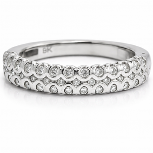 9ct white gold 0.50ct diamonds ring