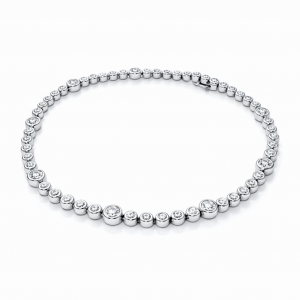 18ct white gold tennis bracelet