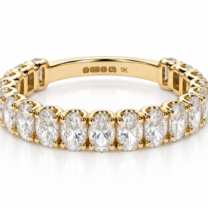 9ct yellow gold 1.90ct lab diamond eternity