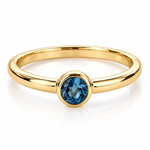 9ct yellow gold topaz ring